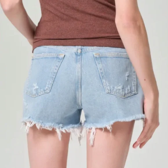 Agolde Parker Distressed Jean Shorts Size 26